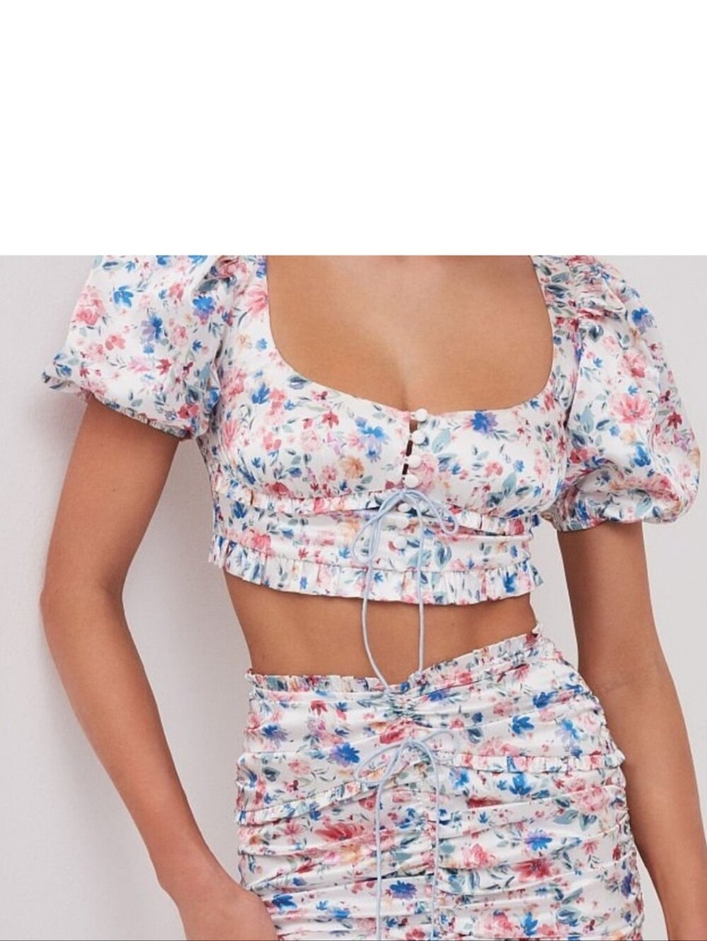 For Love And Lemons Cropped August Top Size Large